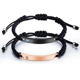5Pcs Engraving Customized Bracelet for Men Women